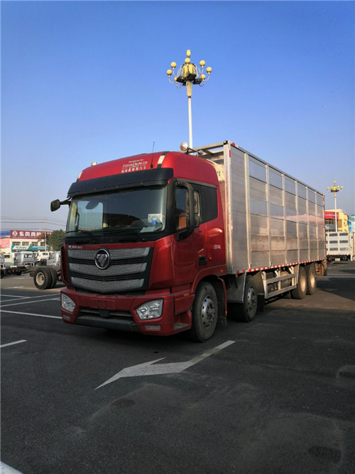 國(guó)六歐曼前四后八歐曼畜禽運(yùn)輸車(chē)選歐曼，營(yíng)運(yùn)、環(huán)保齊全，提供整車(chē)合格證